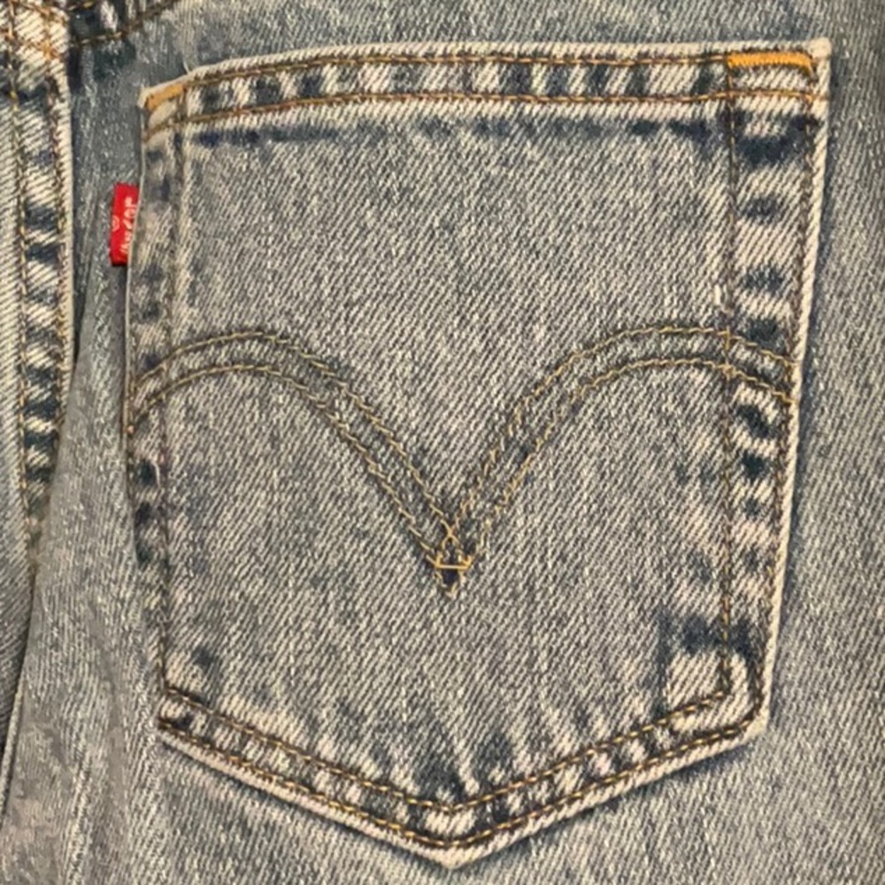 Levi’s 550 Light Wash Denim Jeans 100% Cotton Vintage 6M - Picture 5 of 6